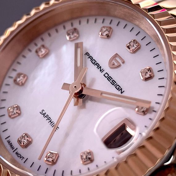 Жіночий годинник Pagani Design PD-1794L Silver-Rose Gold-White | Зображення 1