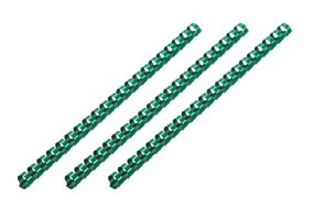 Пластикові пружини для біндера 2E , 19мм, зелені, 100шт (2E-PL19-100GR)