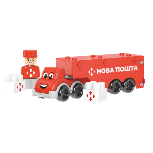 Іграшка Конструктор Фура Нова пошта металевий Технок