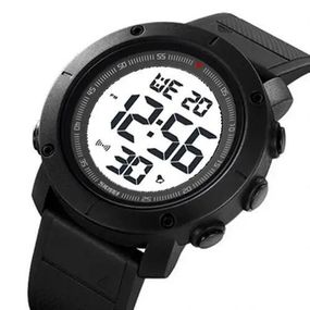 Годинник наручний чоловічий SKMEI 2122BKWT BLACK-WHITE, чоловічий тактичний годинник. BA-688 Колір: чорний