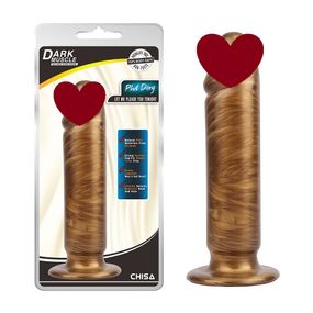 Фаллоимитатор реалистичный гигантский Chisa Dark Muscle на присоске, золотой Sex Aura