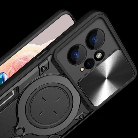 Чохол Magnetic Stand з захистом камери для Xiaomi Redmi Note 13 4G колір Синiй | Зображення 3