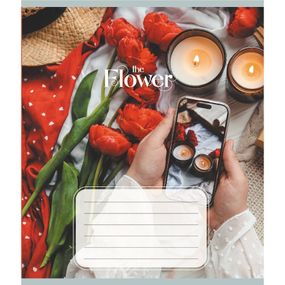 Зошит загальний "Квіткові композиції" 060-610307K-2 в клітинку, 60 аркушів