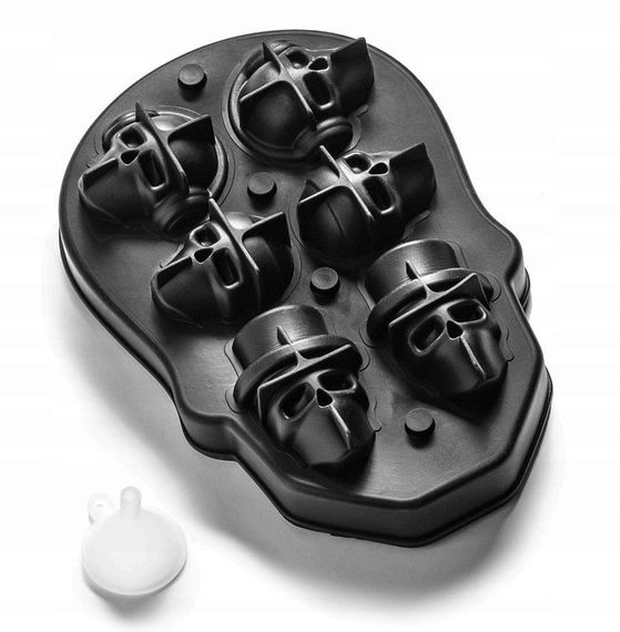 Універсальна форма для льоду у вигляді черепа, Якісна форма для льоду із силікону   знижка | Зображення 6