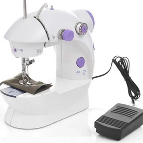 Машина для шиття Mini Sewing Machinе, Міні машинка з педаллю та нічним підсвічуванням   знижка