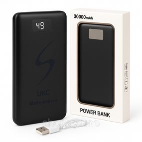 Повербанк для путешествий Power Bank 30000 mAh UKC, Сверхмощный повербанк, Power bank внешний LB-80