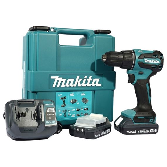 Шуруповерт аккумуляторный с ударным режимом Makita DHP490WVE (65 Нм, 1.5-13 мм, BL, LXT Basic)
