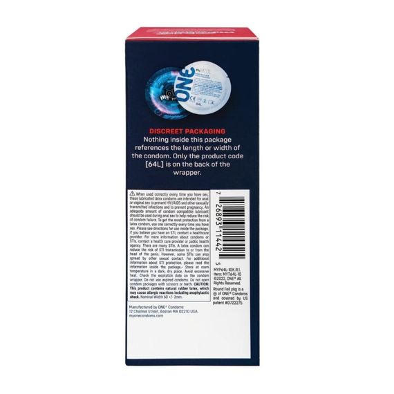 Презервативы латексные My ONE Super Wide & Long 64L большого большого размера(цена за упак., 10 шт.) sexstyle | Зображення 1
