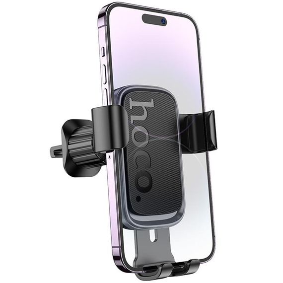 Автотримач Hoco H80 Vista gravity (air outlet) Black / Metal gray | Зображення 4