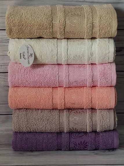 Полотенца Sweet dream Carmen 50х90см Махра набор 6шт