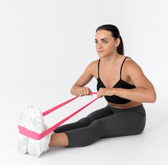 Резинка для фітнесу Павер сістем PS-4061 Flex Loop Light Pink (опір 12кг.) | Зображення 9