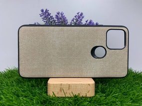 Чехол накладка Google Pixel 4A 5G ткань серый