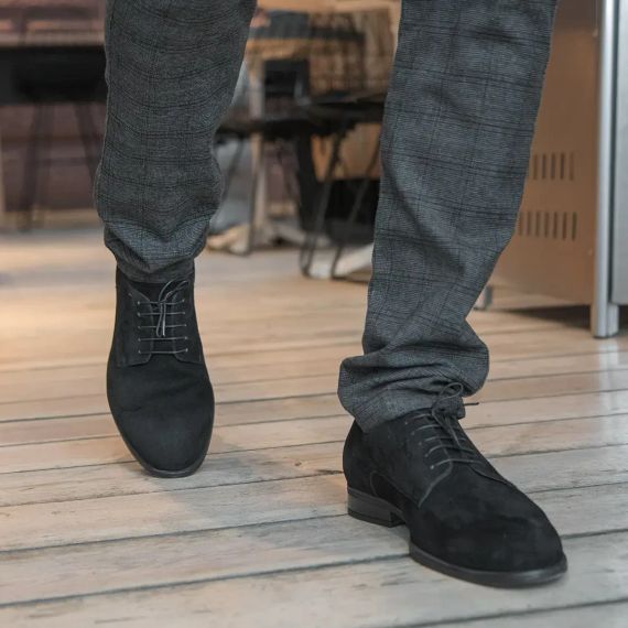 Чорні замшеві туфлі 41 розмір | Зображення 8