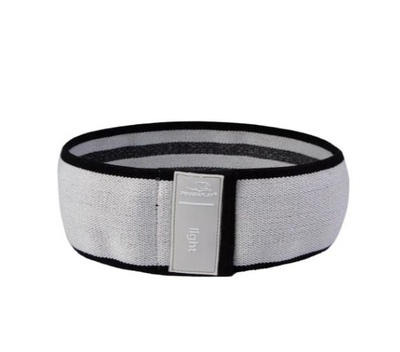 Тканева гумка для фітнесу та спорту PowerPlay 4111 Hip Band S Heavy Сіра (d_64cm) (PP_4111_Grey_S) | Зображення 2