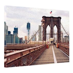 Картина на холсте Бруклинский мост, Нью-Йорк 45x65 см (H4565_GOR022)