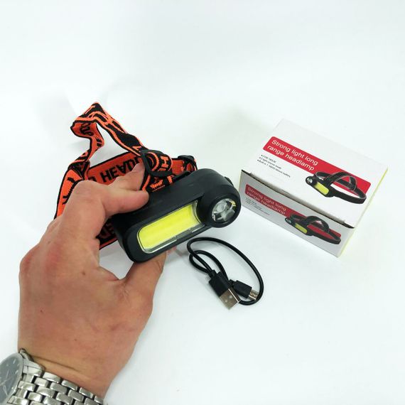 Наголовний ліхтар WH-1707-XPE+COB, Надпотужний налобний ліхтар Акумуляторний налобний TO-13 | Зображення 6