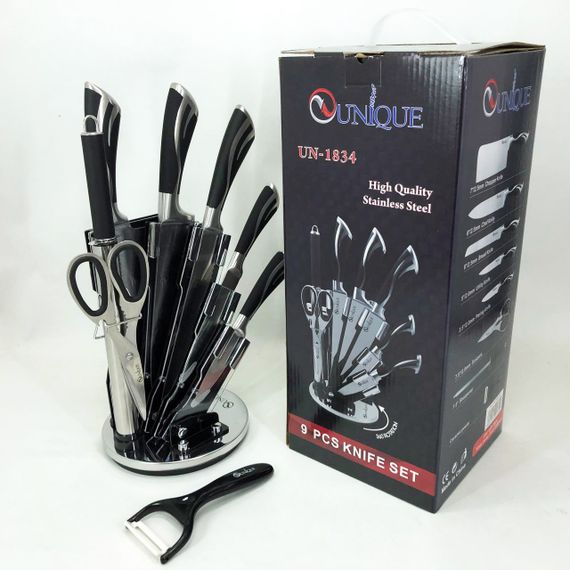 Поварской нож нержавеющая сталь UNIQUE UN-1834, Набор ножей для приготовления пищи, Набор ножей резаков JM-92