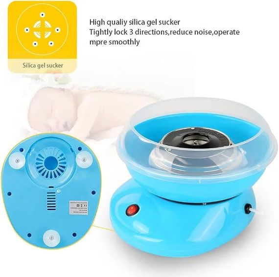 Апарат для цукрової вати MA156BLUE синій • Машина для солодкої вати Cotton Candy Maker MA156BLUE 500 Вт для приготування вдома | Зображення 2