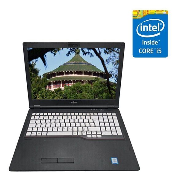 Ультрабук Fujitsu Lifebook E559 / 15.6" (1920x1080) IPS / Intel Core i5-8250U (4 (8) ядра по 1.6 - 3.4 GHz) / 16 GB DDR4 / 480 GB SSD / Intel UHD Graphics 620 / WebCam б/у