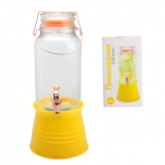 Лімонадник 4000мл на метал.підставці "Відро" 9039 S&T