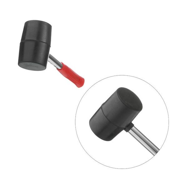 Киянка гумова 450 г металева ручка INTERTOOL HT-02311 | Зображення 3