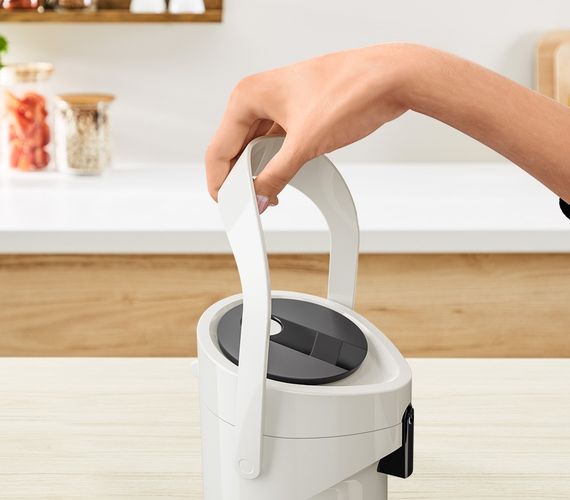 Термос Tefal Ponza Pump, 1.9л, пластик, скло, білий (K3140214) | Зображення 7