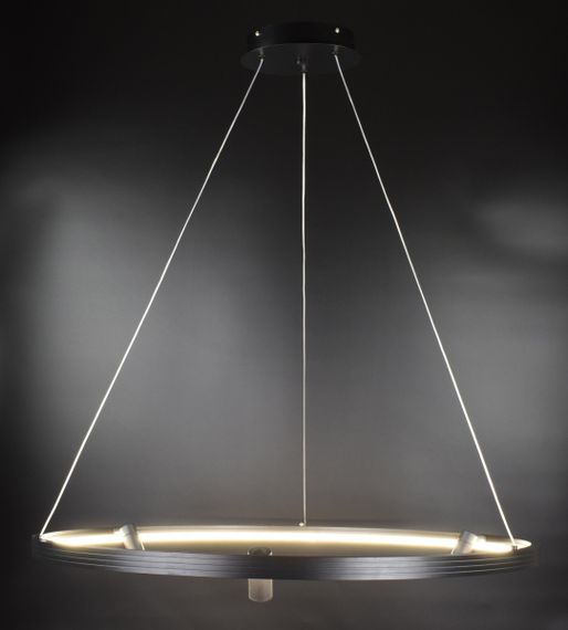 Люстра світлодіодна підвісна LED світильник для квартири на стелю лед 26827 Чорний 35-180х80х80 см. | Зображення 1