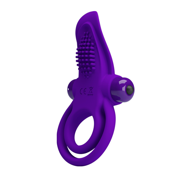 Ерекційне кільце - Pretty Love Vibrant Penis Ring Purple | Зображення 8