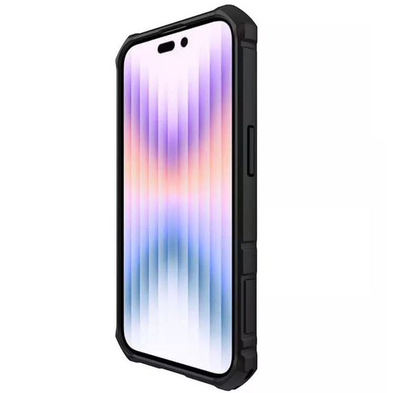 TPU+PC чехол Nillkin CamShield Armor Pro no logo (шторка на камеру) для Apple iPhone 14 Pro (6.1") TPU+PC, Шторка на камеру, Зеленый | Зображення 3