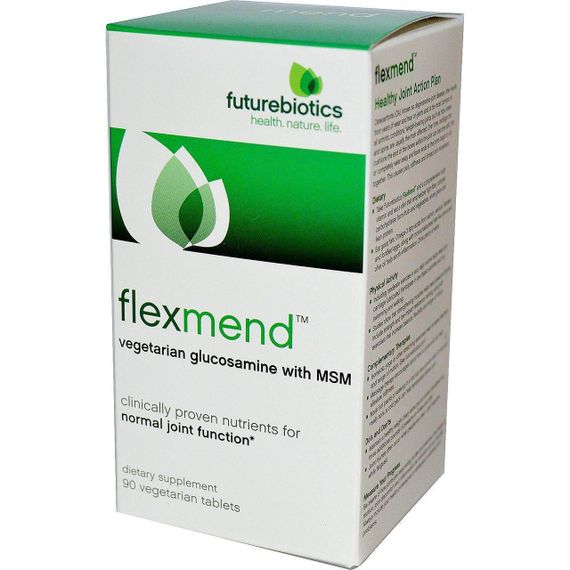 Глюкозамін з МСМ, Glucosamine With MSM, FutureBiotics, 90 таблеток | Зображення 1