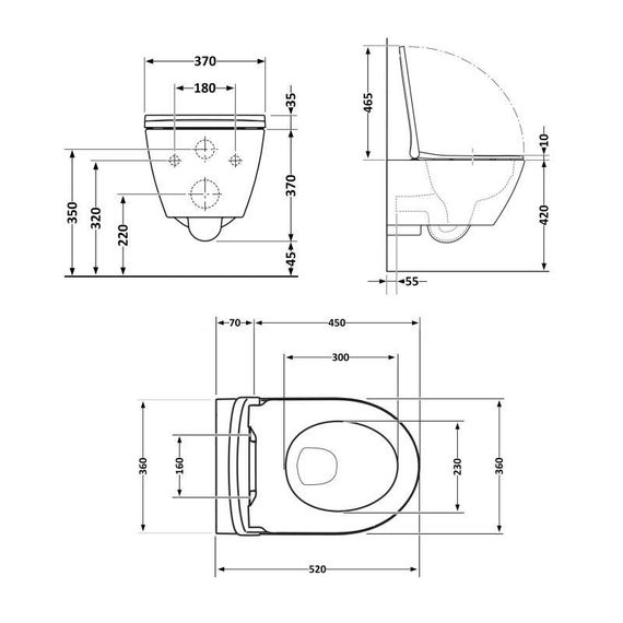 Унітаз підвісний Qtap Robin ML Ultra Quiet 520×365×365 мм, із сидінням Soft-close MagLock, White QTROBML26W49623 | Зображення 1