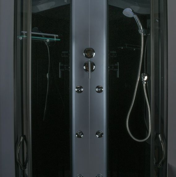 Душевой бокс BRAVO BARYCZ L90GBB, полукруглый | Зображення 1