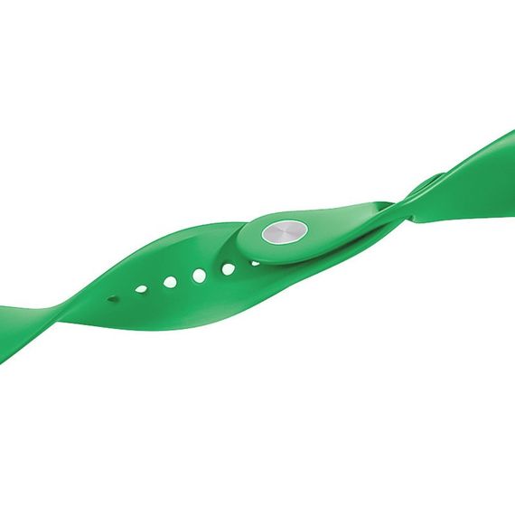 Ремінець Hoco WA01 Flexible series Apple watch (42/44/45/49mm) Black Bright Green | Зображення 1