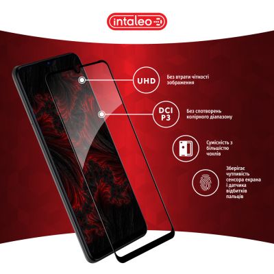 Стекло защитное Intaleo Full Glue ZTE Blade A72 Black (1283126545573) | Зображення 3