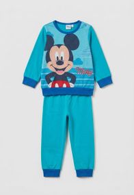 Дитяча тепла піжама для хлопчика Disney 80 см Бірюзова (25100405A)