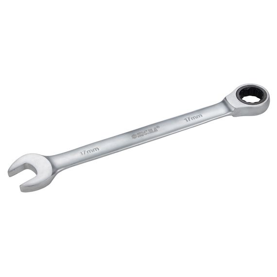 Ключ ріжково-накидний Sigma з трещіткою 17 мм CrV satine (6022171) | Зображення 2