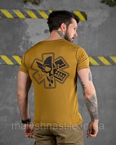 Тактическая потоотводящая футболка  ParaMedic coyot ДЛ6504