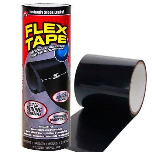 Водонепроницаемая изоляционная сверхпрочная скотч-лента Flex Tape VW-184 30 см | Зображення 1