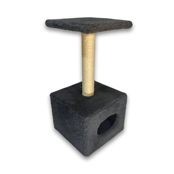 Дряпка Природа Д1 для котів з будкою капучино 32x32x65 см | Зображення 2