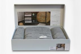 Подарочный набор полотенец Pupilla Penanope Gri