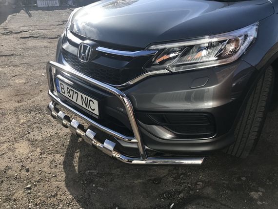 Передняя защита WT003-ST-V2 (нерж.) для Honda CRV 2012-2016 гг | Зображення 3