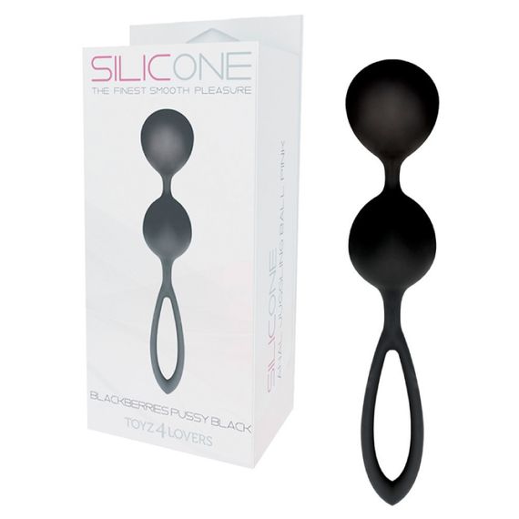 Вагінальні кульки Toyz4Lovers Blackberries Pussy, чорні, 17 × 3 см Sex Aura | Зображення 2