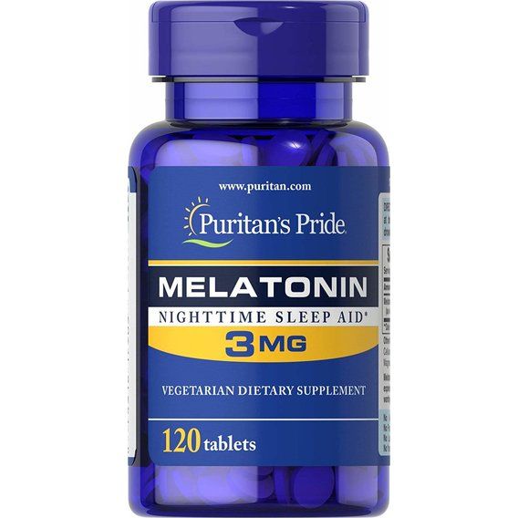Мелатонін для сну Puritan's Pride Melatonin 3 mg 120 Tabs PTP-17903