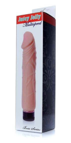 Вібратор Boss Series - Juicy Jelly Multispeed Skin, (довжина 22 см, діаметр 4 см) BS6700074 Sex Aura | Зображення 6