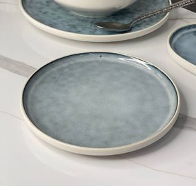 Тарілка десертна кругла Olens Симфоні 101-0221 20.5х2.5 см сіра