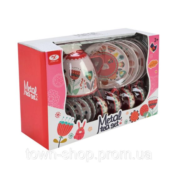 Детский набор посуды Tea set 620-C5 металл, 14 предметов | Зображення 1