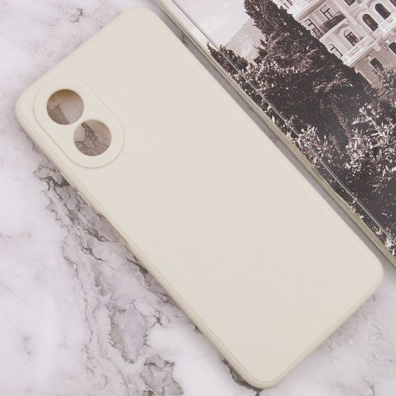 Силиконовый чехол Candy Full Camera для Oppo A58 4G Бежевый / Antique White | Зображення 1