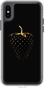 Чохол на iPhone X Чорна полуниця "3585pc-1050-24368"