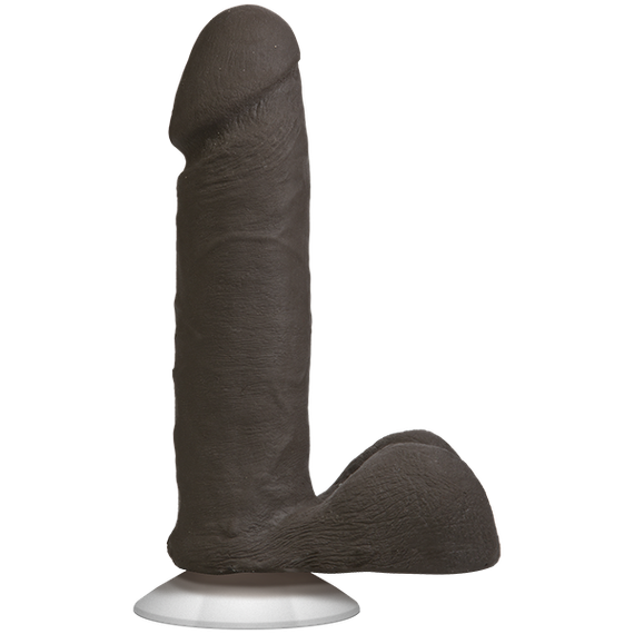 Фаллоимитатор Doc Johnson The Realistic Cock 6 inch Black - ULTRASKYN, Vac-U-Lock, диаметр 4,3см sexstyle | Зображення 4