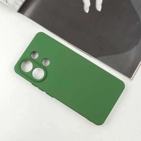 Чехол Silicone Cover Lakshmi Full Camera (AA) для Xiaomi Redmi Note 13 5G Зеленый / Dark green | Зображення 1